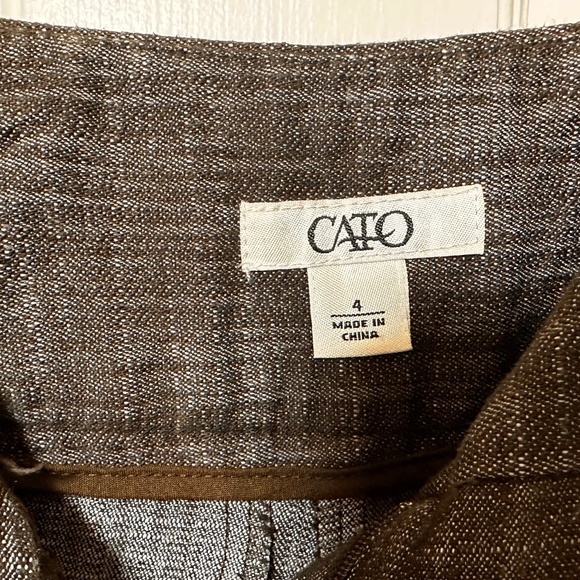 Linen Look Wide Leg Heavy Cotton Trousers Preppy Academia Office - Picture 5 of 14